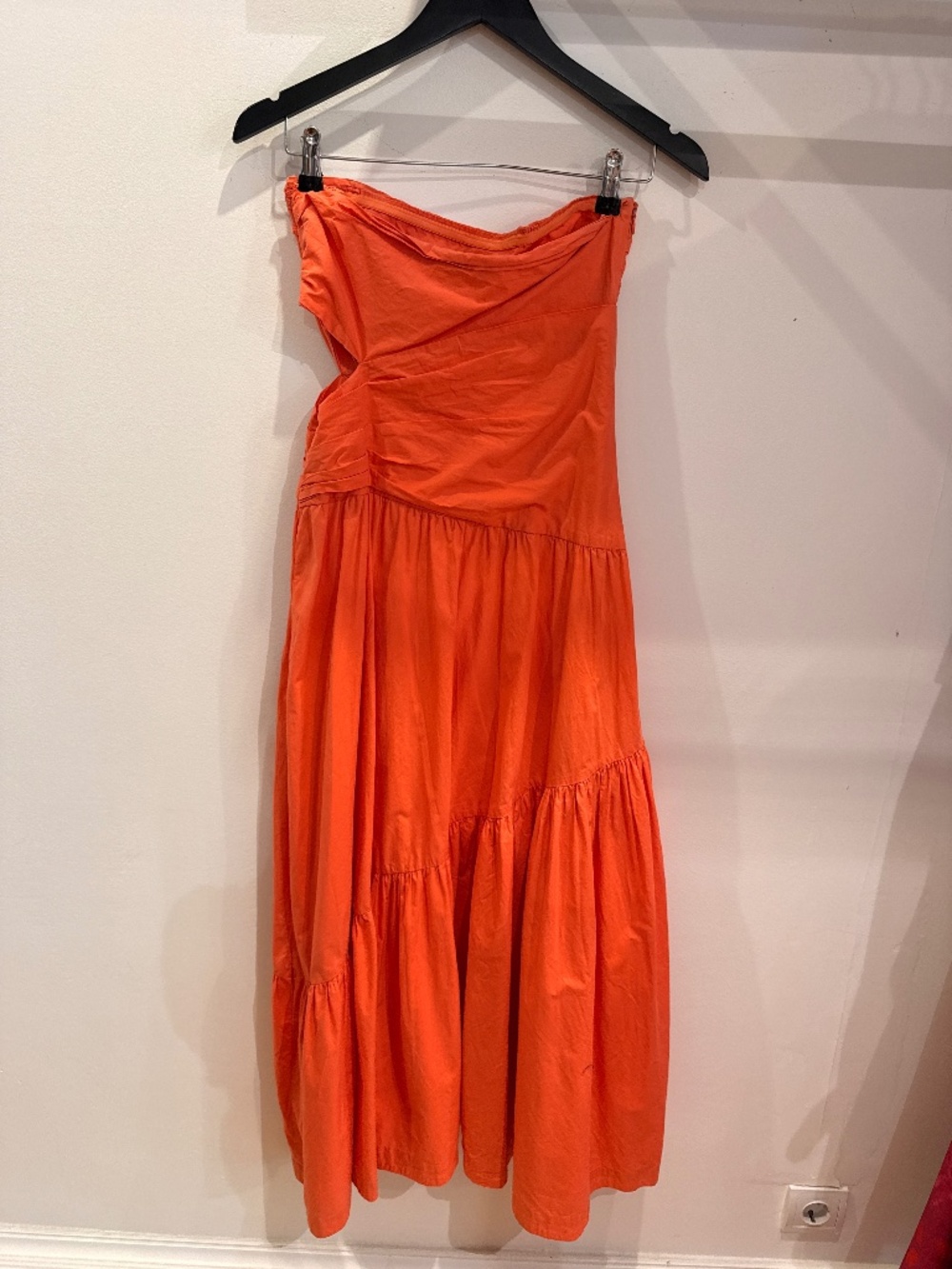 ALC Coral Strapless Maxi Dress